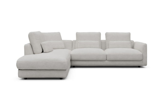 Vivole Modular Sofa - 73 - 278 x 230 cm - Open-end + 2,5 Seater - 574 Vivus Dusty Off White