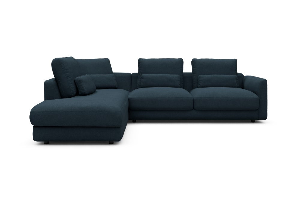 Vivole Modular Sofa - 73 - 278 x 230 cm - Open-end + 2,5 Seater - 580 Argus Navy Blue