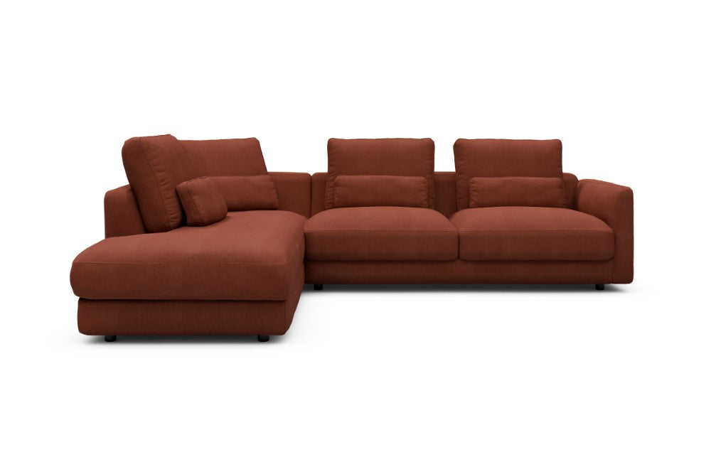 Vivole Modular Sofa - 73 - 278 x 230 cm - Open-end + 2,5 Seater - 581 Argus Rust