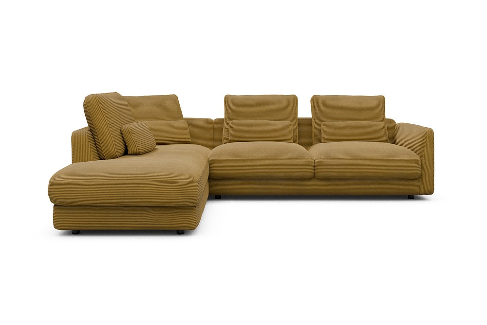 Vivole Modular Sofa - 73 - 278 x 230 cm - Open-end + 2,5 Seater - 601 Corduroy Ochre