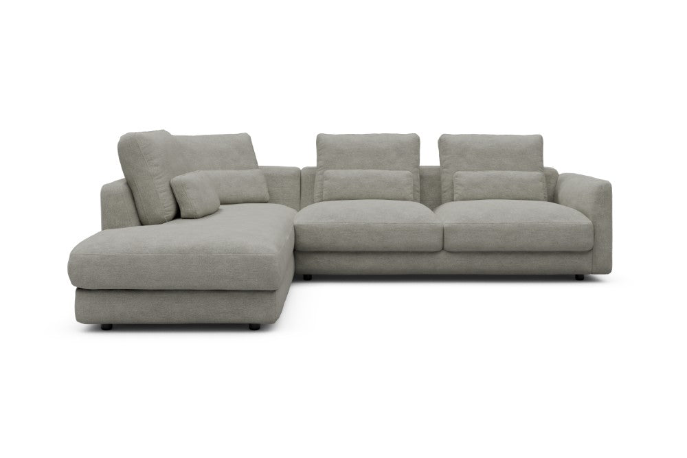 Vivole Modular Sofa - 73 - 278 x 230 cm - Open-end + 2,5 Seater - 773 Carreno Moon Stone White