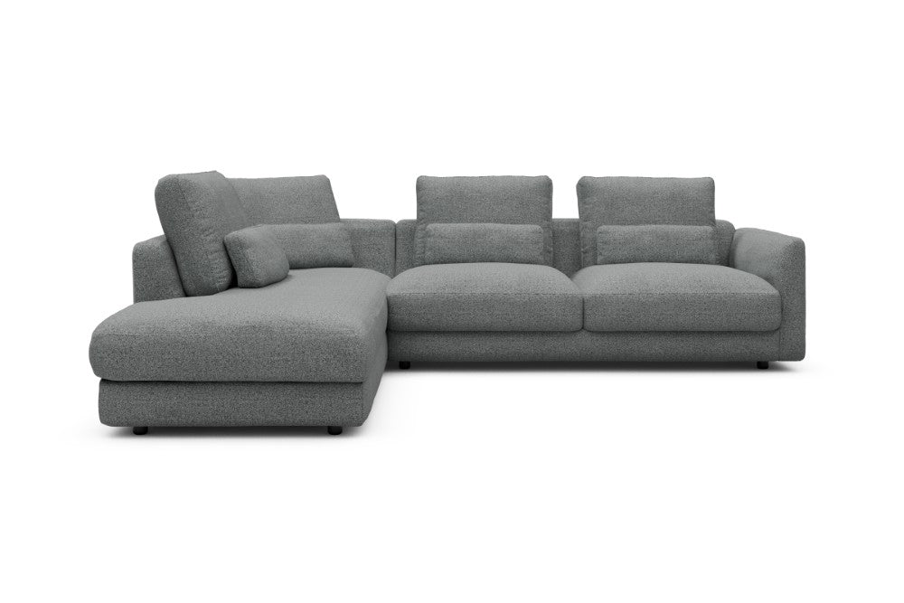 Vivole Modular Sofa - 73 - 278 x 230 cm - Open-end + 2,5 Seater - 819 Aivi Gravel Grey
