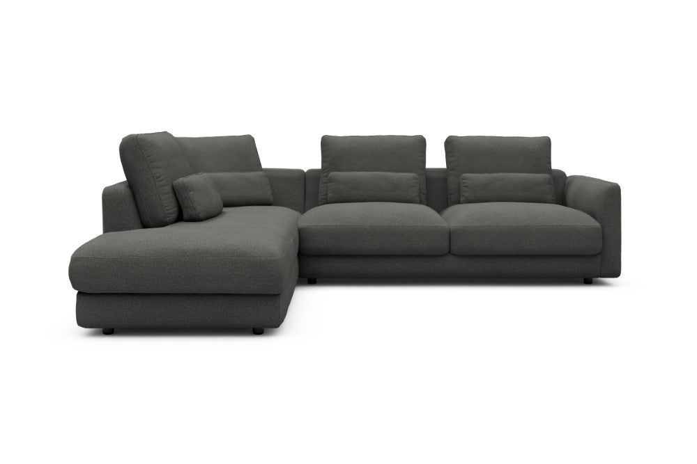 Vivole Modular Sofa - 73 - 278 x 230 cm - Open-end + 2,5 Seater - 852 Mahoga Seal Grey
