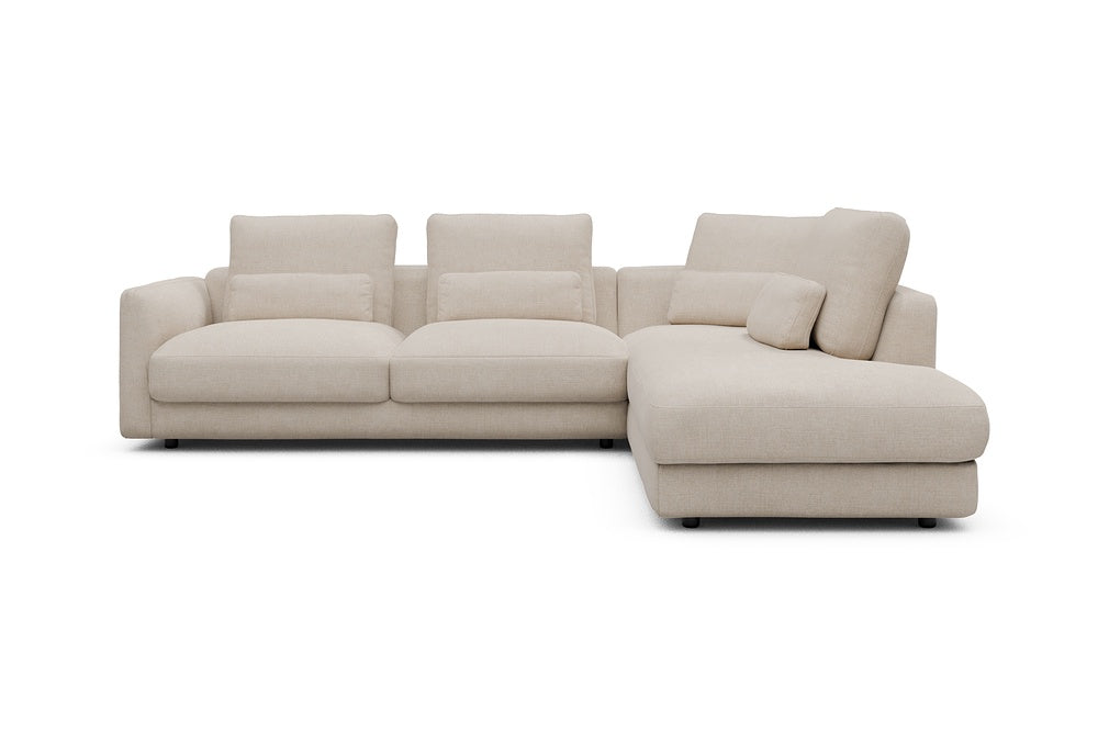Vivole Modular Sofa - 74 - 278 x 230 cm - 2,5 Seater + Open-end - 410 Esina Almond Beige