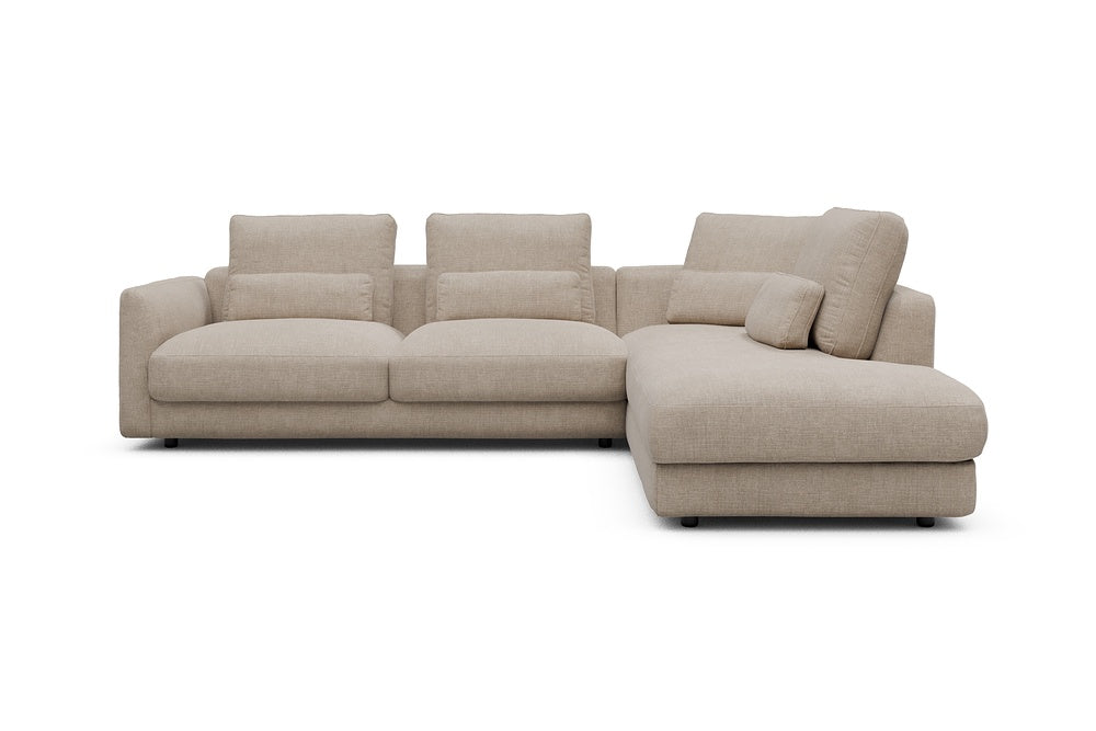 Vivole Modular Sofa - 74 - 278 x 230 cm - 2,5 Seater + Open-end - 417 Esina Mocha