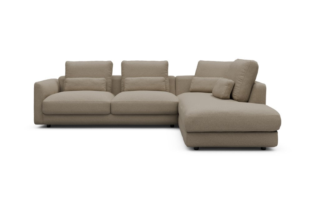 Vivole Modular Sofa - 74 - 278 x 230 cm - 2,5 Seater + Open-end - 445 Satya Natural Biege