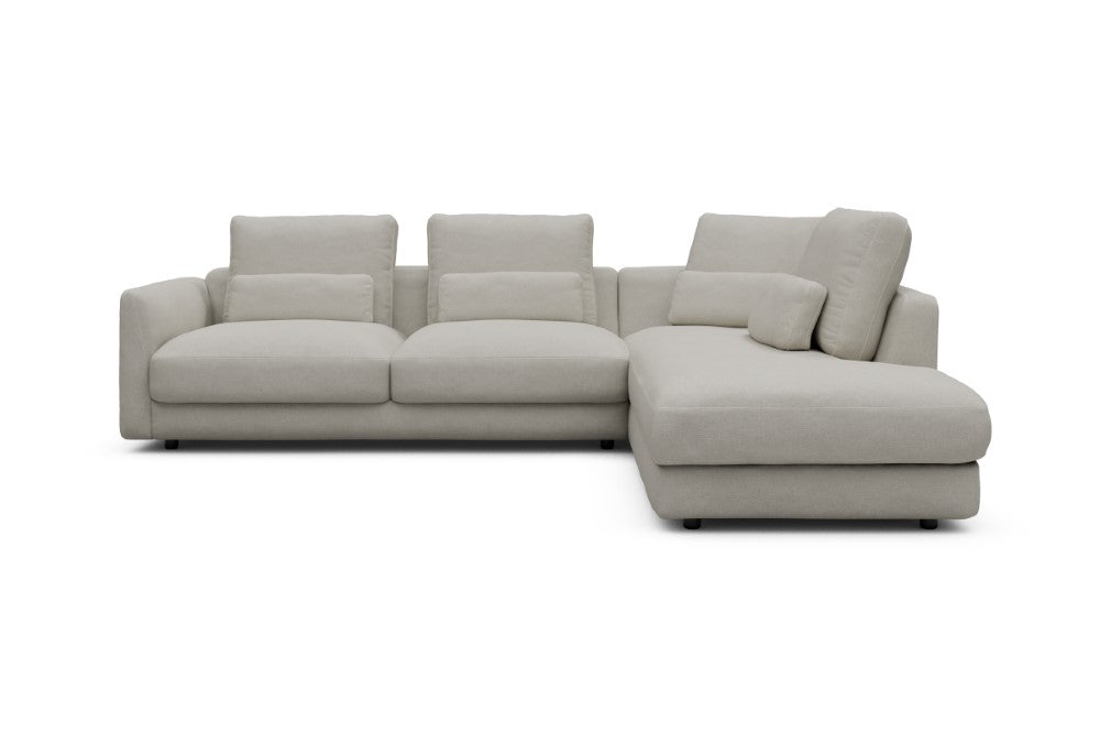 Vivole Modular Sofa - 74 - 278 x 230 cm - 2,5 Seater + Open-end - 487 Denari Clean Beige