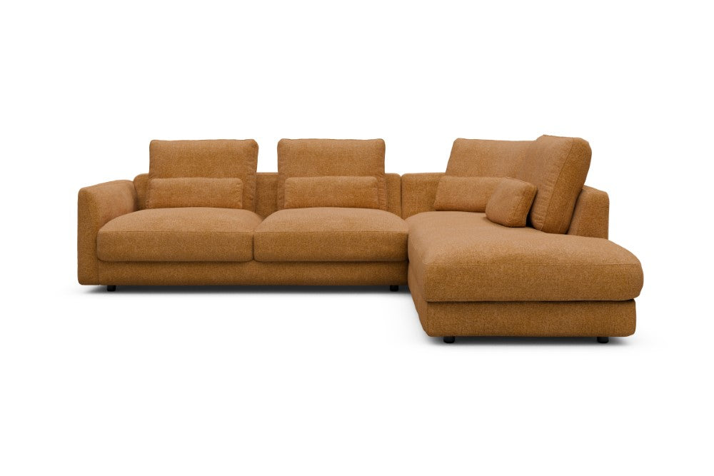 Vivole Modular Sofa - 74 - 278 x 230 cm - 2,5 Seater + Open-end - 497 Casone Warm Yellow