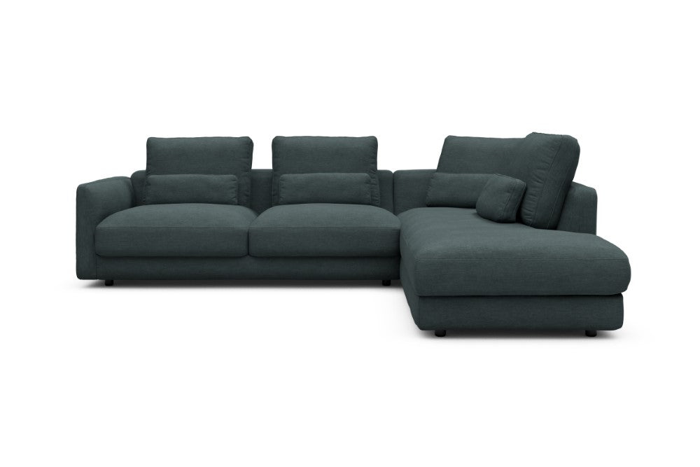 Vivole Modular Sofa - 74 - 278 x 230 cm - 2,5 Seater + Open-end - 573 Vivus Dusty Blue