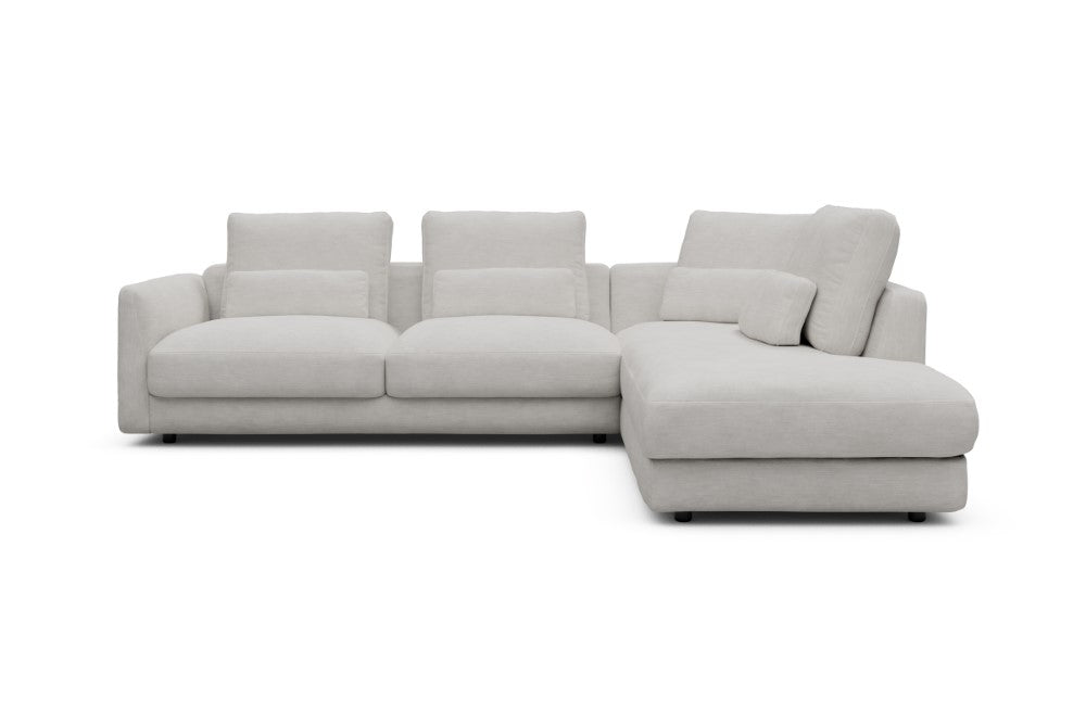 Vivole Modular Sofa - 74 - 278 x 230 cm - 2,5 Seater + Open-end - 574 Vivus Dusty Off White