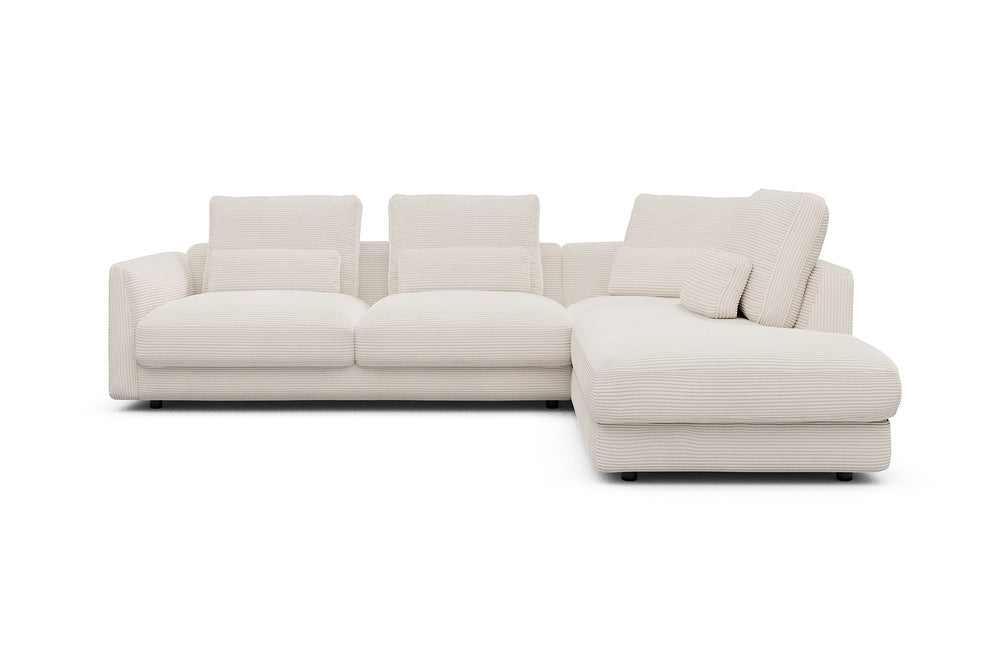 Vivole Modular Sofa - 74 - 278 x 230 cm - 2,5 Seater + Open-end - 594 Corduroy Ivory