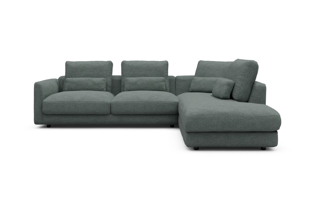 Vivole Modular Sofa - 74 - 278 x 230 cm - 2,5 Seater + Open-end - 770 Carreno Cielo Blue