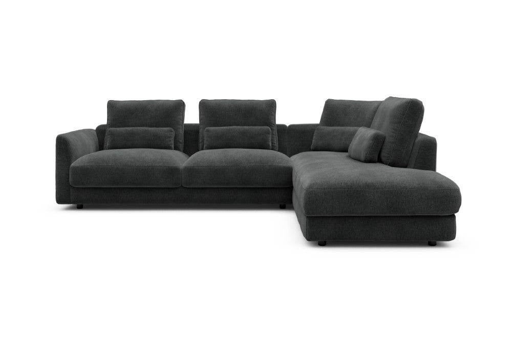 Vivole Modular Sofa - 74 - 278 x 230 cm - 2,5 Seater + Open-end - 811 Smooth Deep Warm Grey