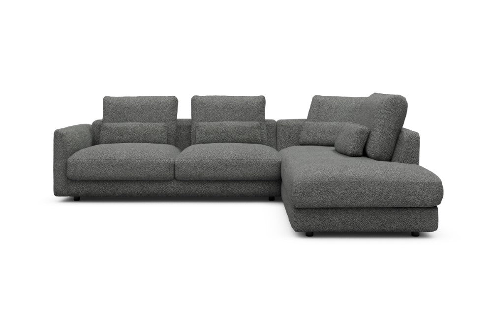 Vivole Modular Sofa - 74 - 278 x 230 cm - 2,5 Seater + Open-end - 868 Vanora Warm Grey