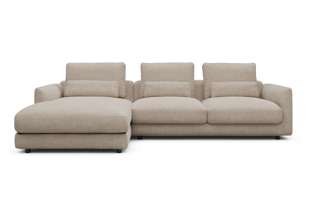 Vivole Modular Sofa - 75 - 290 x 171 cm - Chaise + 2,5 Seater - 417 Esina Mocha