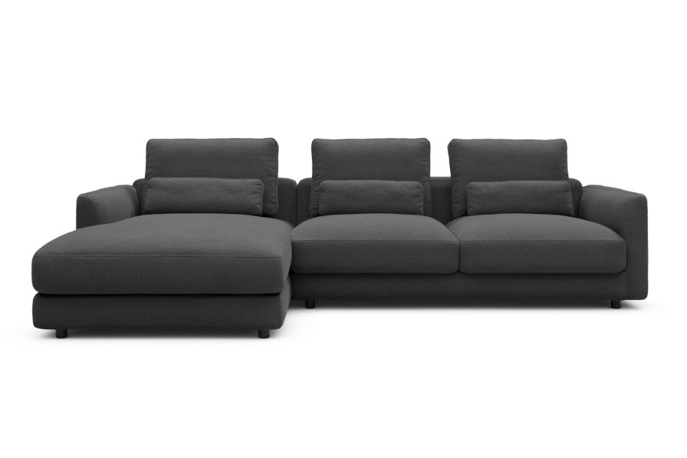 Vivole Modular Sofa - 75 - 290 x 171 cm - Chaise + 2,5 Seater - 441 Satya Warm Zinc