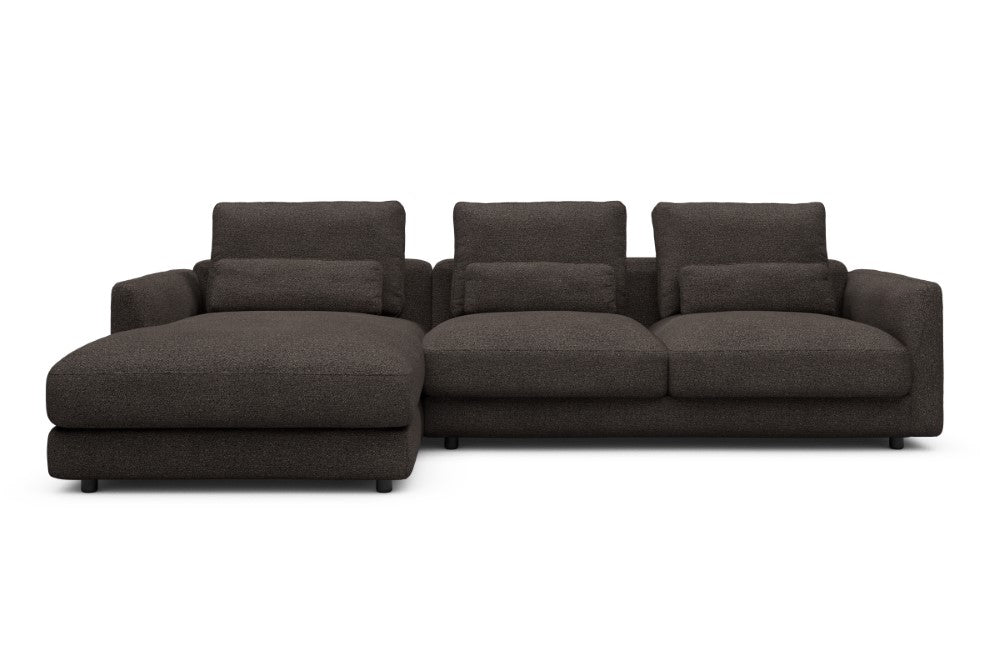 Vivole Modular Sofa - 75 - 290 x 171 cm - Chaise + 2,5 Seater - 530 Bouclé Taupe