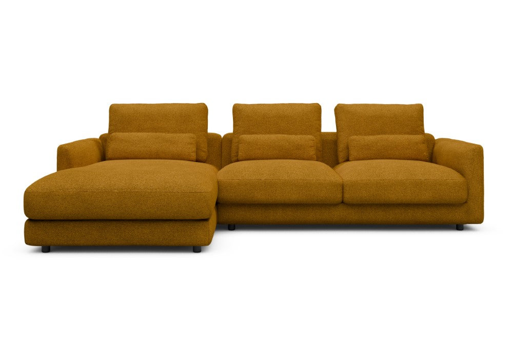 Vivole Modular Sofa - 75 - 290 x 171 cm - Chaise + 2,5 Seater - 536 Bouclé Ochre