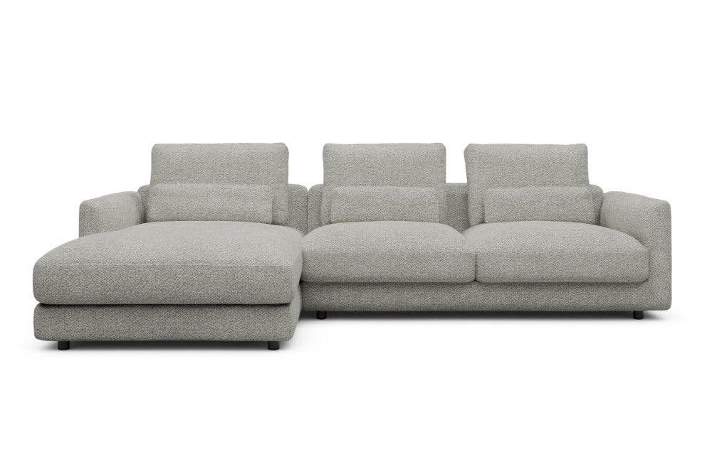 Vivole Modular Sofa - 75 - 290 x 171 cm - Chaise + 2,5 Seater - 867 Vanora Warm Sand