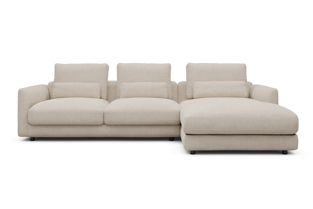 Vivole Modular Sofa - 76 - 290 x 171 cm - 2,5 Seater + Chaise - 410 Esina Almond Beige