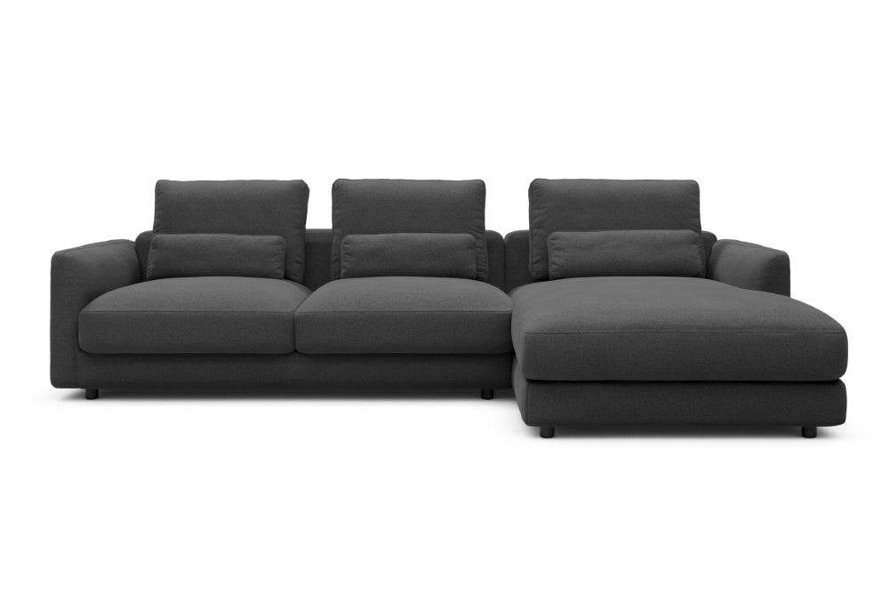 Vivole Modular Sofa - 76 - 290 x 171 cm - 2,5 Seater + Chaise - 441 Satya Warm Zinc