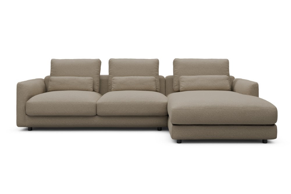 Vivole Modular Sofa - 76 - 290 x 171 cm - 2,5 Seater + Chaise - 445 Satya Natural Biege