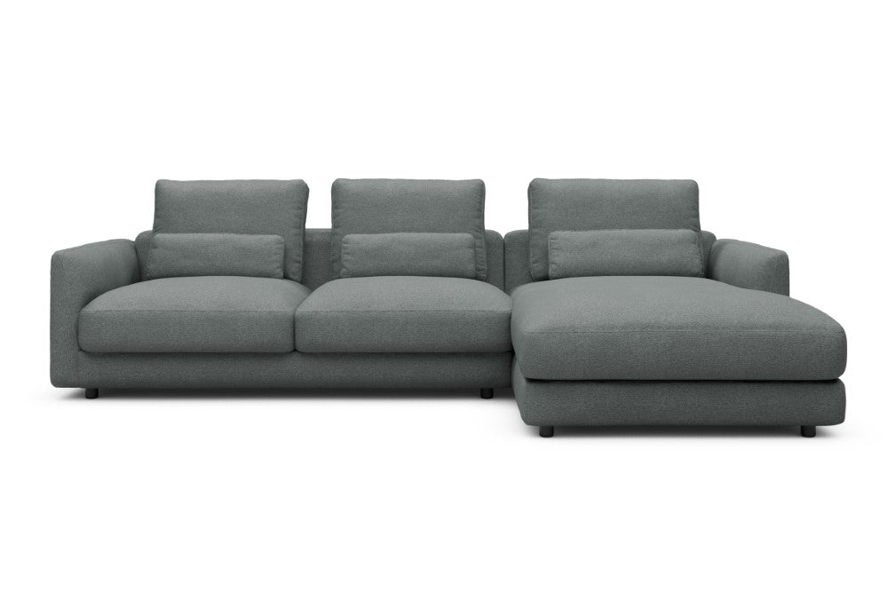 Vivole Modular Sofa - 76 - 290 x 171 cm - 2,5 Seater + Chaise - 485 Denari Soft Grey