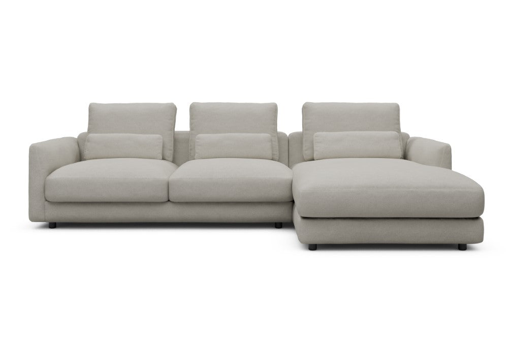 Vivole Modular Sofa - 76 - 290 x 171 cm - 2,5 Seater + Chaise - 487 Denari Clean Beige