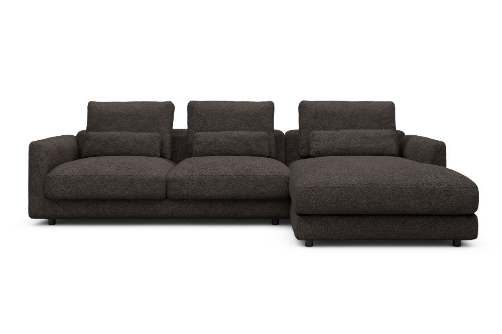 Vivole Modular Sofa - 76 - 290 x 171 cm - 2,5 Seater + Chaise - 530 Bouclé Taupe