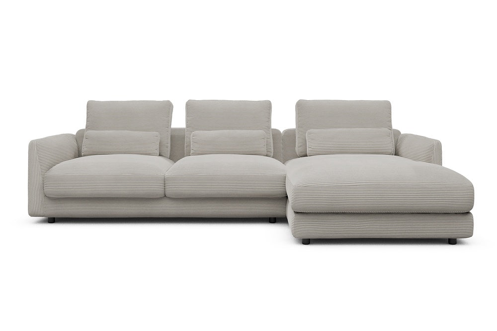 Vivole Modular Sofa - 76 - 290 x 171 cm - 2,5 Seater + Chaise - 603 Corduroy Beige