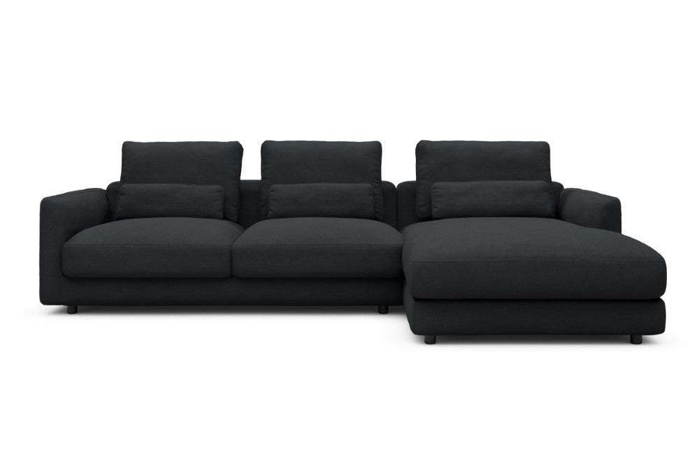 Vivole Modular Sofa - 76 - 290 x 171 cm - 2,5 Seater + Chaise - 766 Cura Anthracite