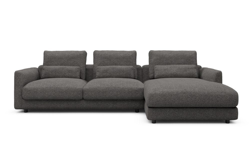 Vivole Modular Sofa - 76 - 290 x 171 cm - 2,5 Seater + Chaise - 772 Carreno Salt & Pepper