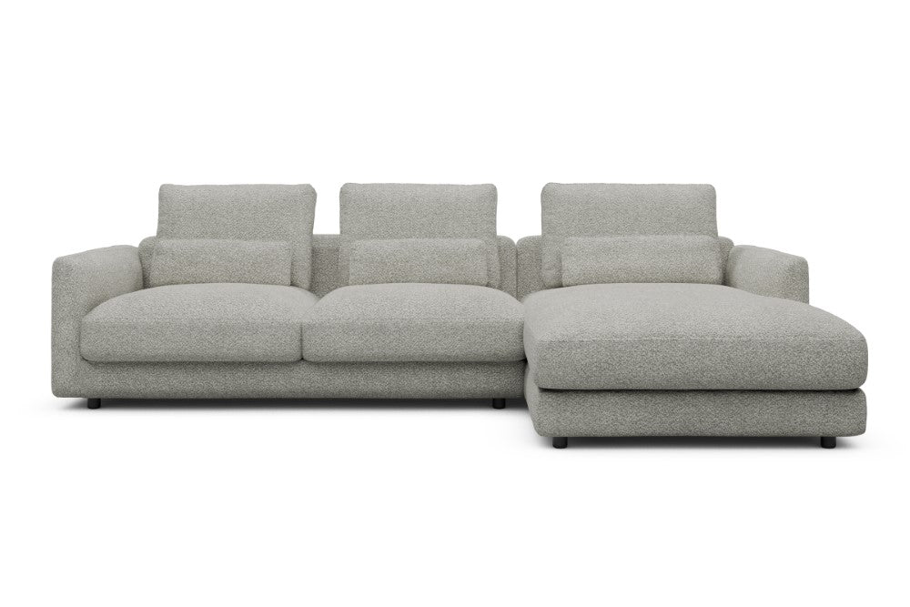 Vivole Modular Sofa - 76 - 290 x 171 cm - 2,5 Seater + Chaise - 867 Vanora Warm Sand
