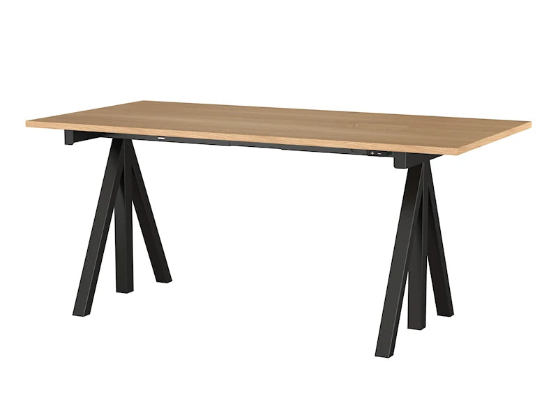 Height-adjustable work desk 160x78 Oak/Black