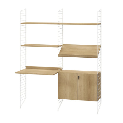 Cabinet with lock - W78 x D32.2 x H52, Oak - image 2