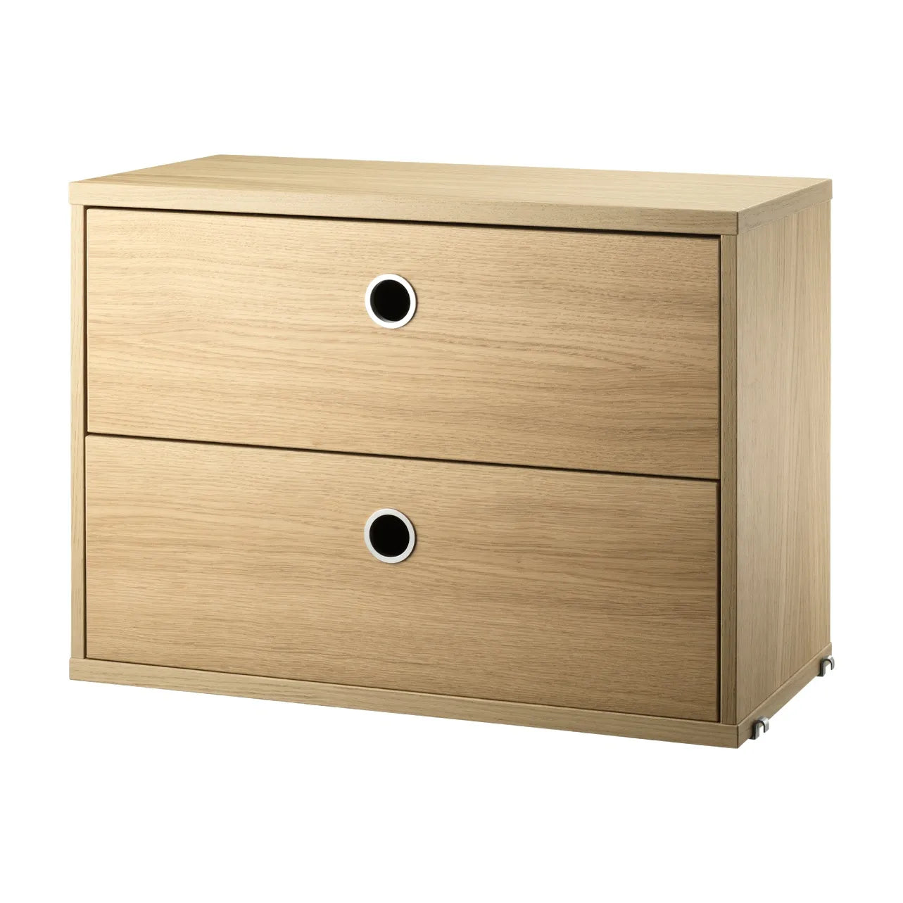 Chest of drawers - W58 x D30 x H42, Oak - image 4