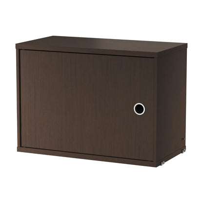 Cabinet with swing door - W58 x D30 x H42, Dark oak - image 4
