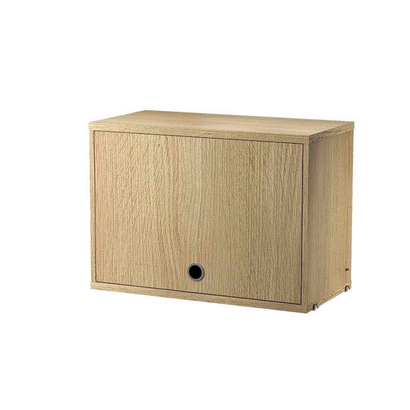 Cabinet with flip door - W58 x D30 x H42, Oak