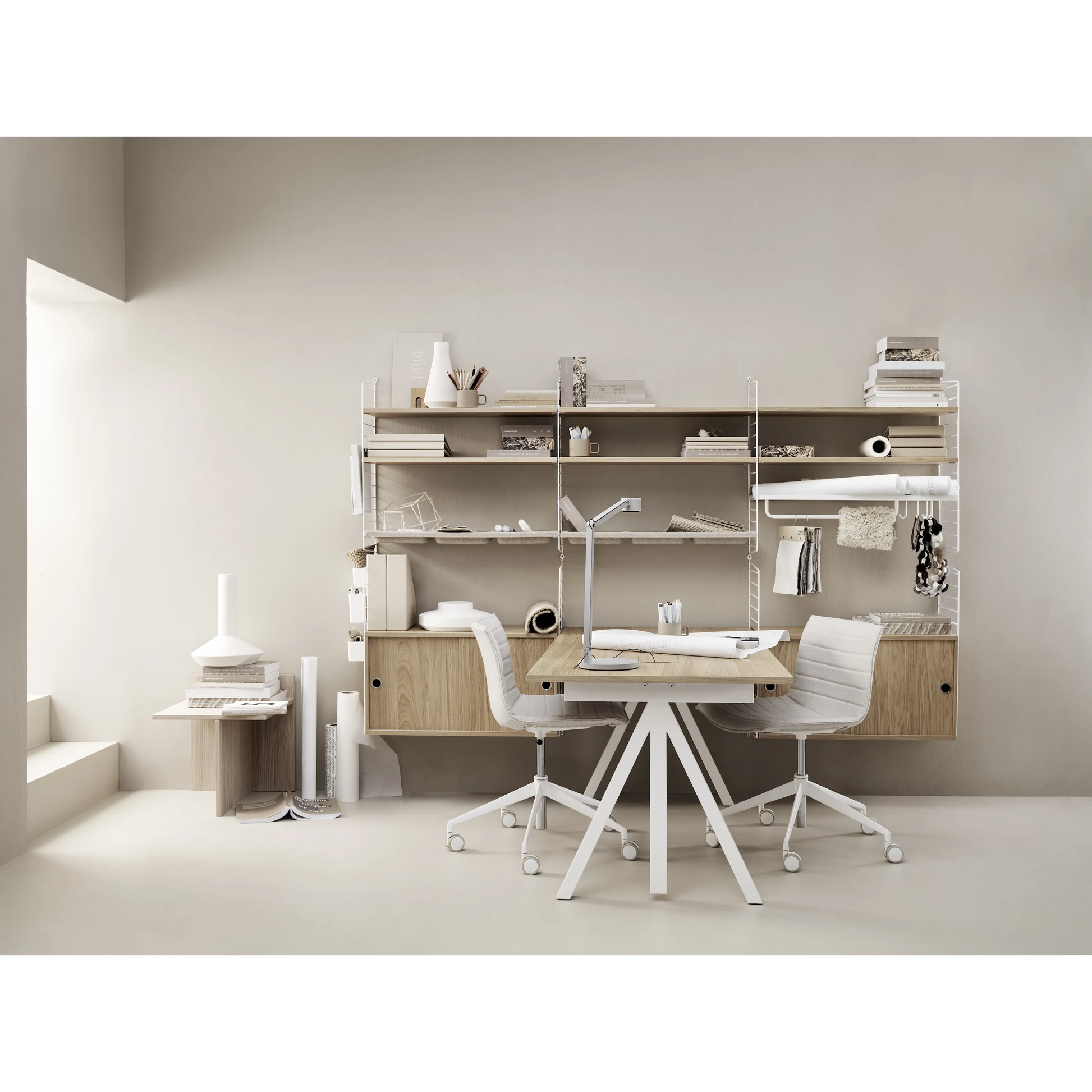 Work desks 160x78 White/Oak - image 3