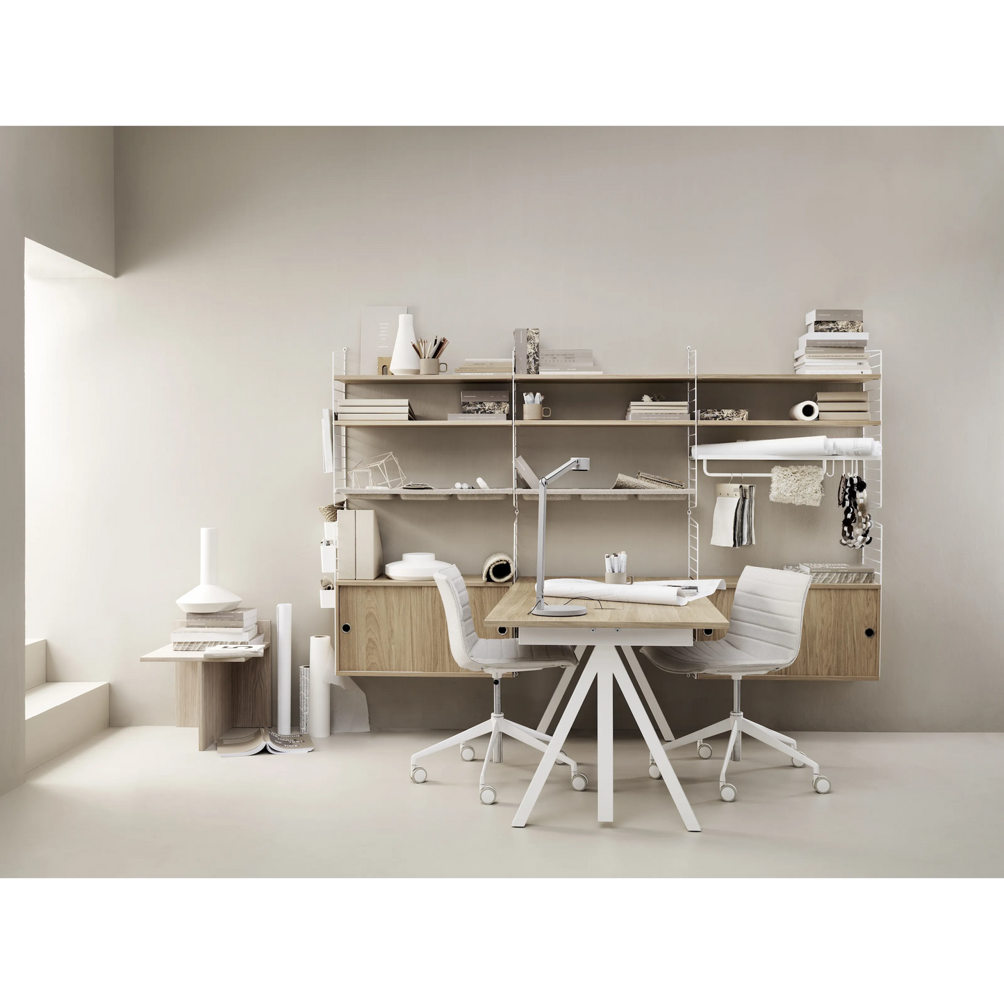 Work desks 140x78 White/Oak - image 3