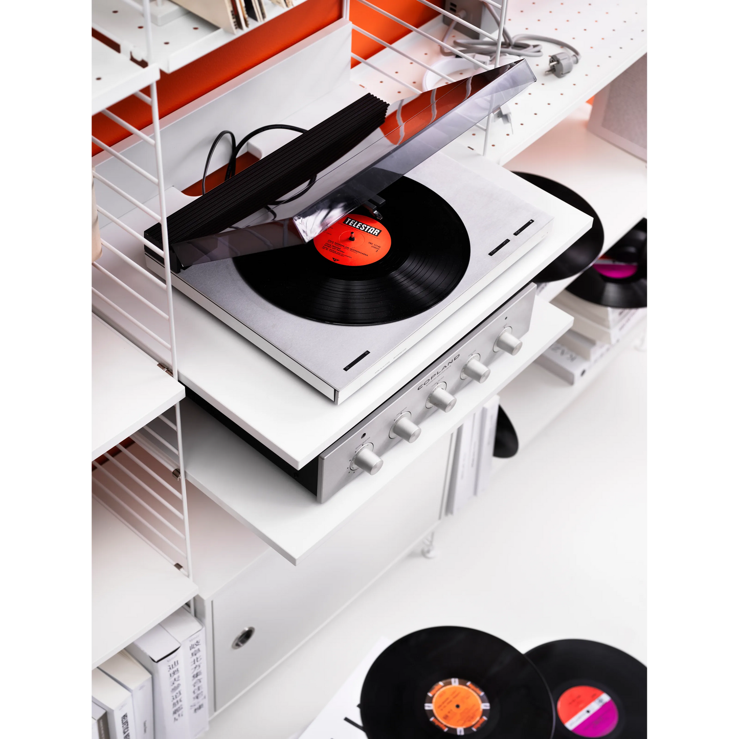 Media shelf - W58 x D47, White - image 2