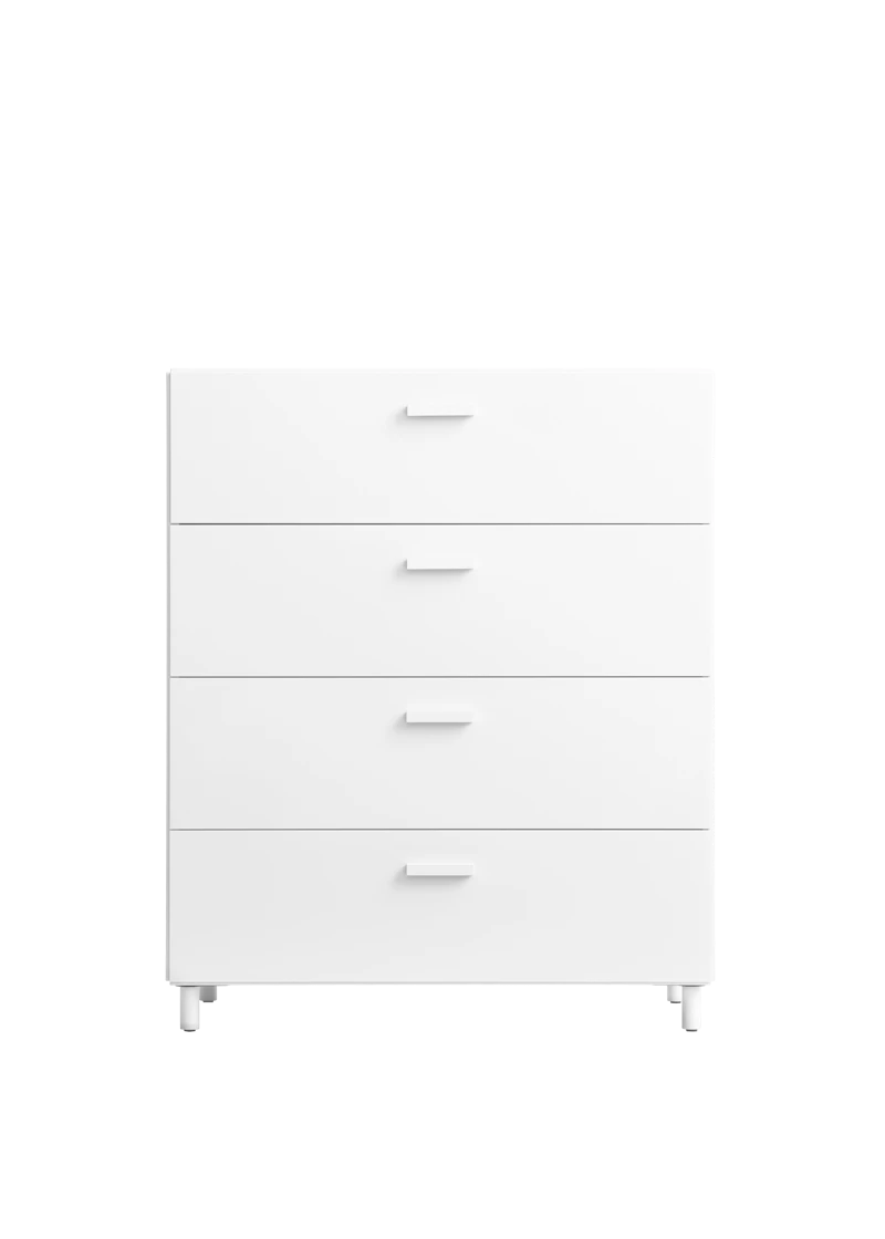 Relief Chest of drawers, wide White