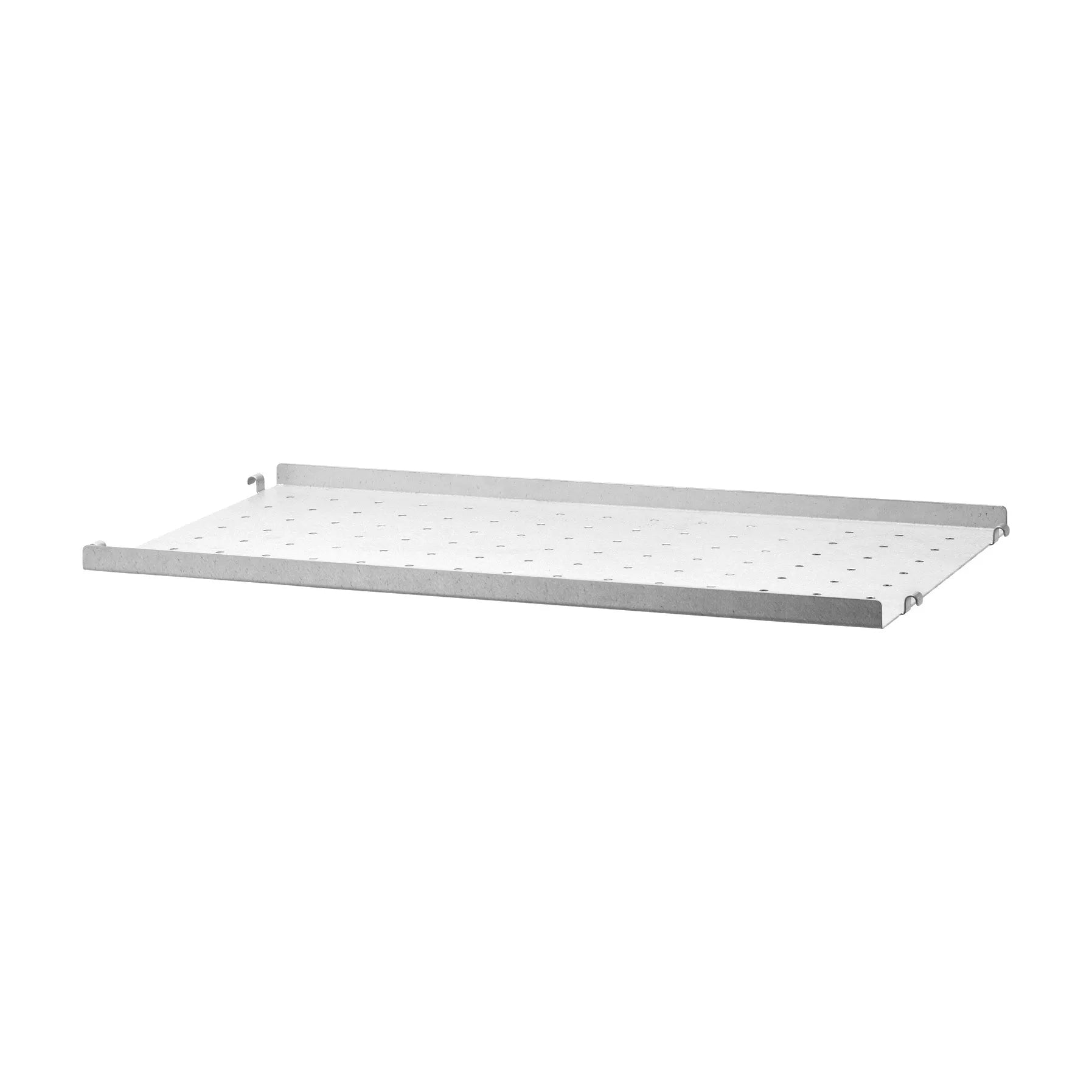 Metal shelf low edge galvanized - W58 x D30, Galvanized - image 4