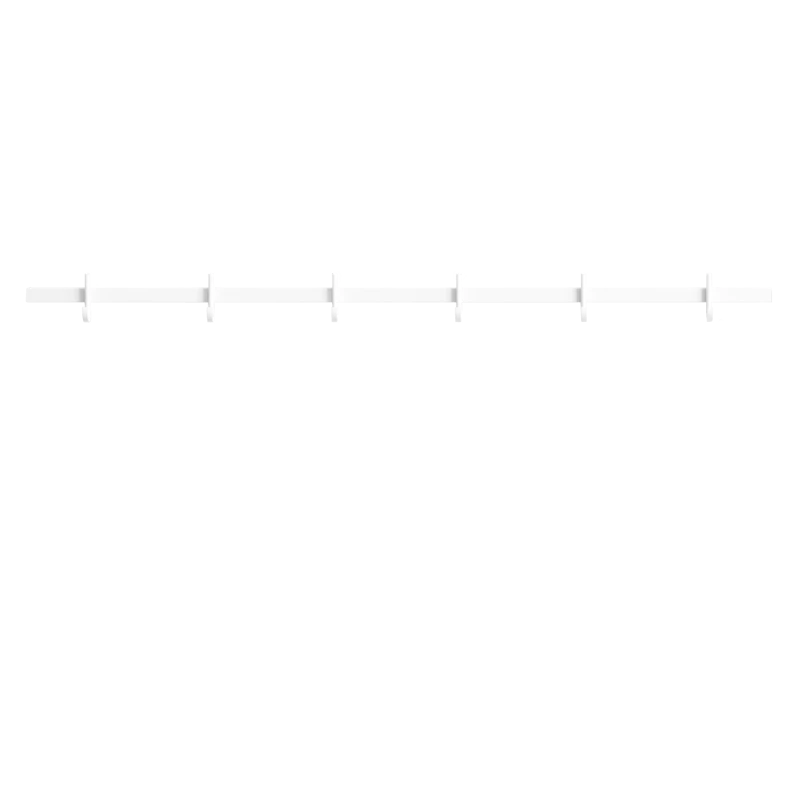 Relief Hook rail, Medium - W82, White