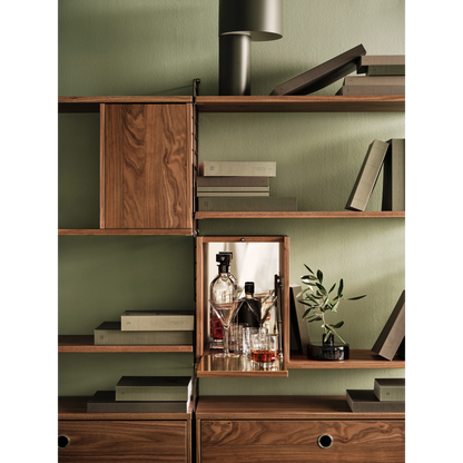 Tiny cabinet - W28 x D30 x H38, Walnut - image 2