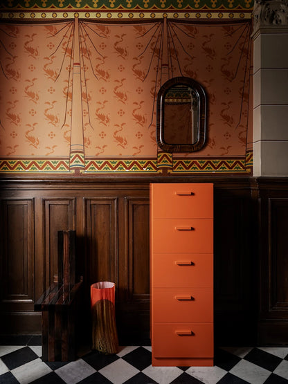 Relief Chest of drawers, tall White