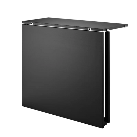 Folding table - W78 x D30 x H71, Black stained ash/Black