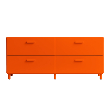 Relief Chest of drawers, low Orange - image 6