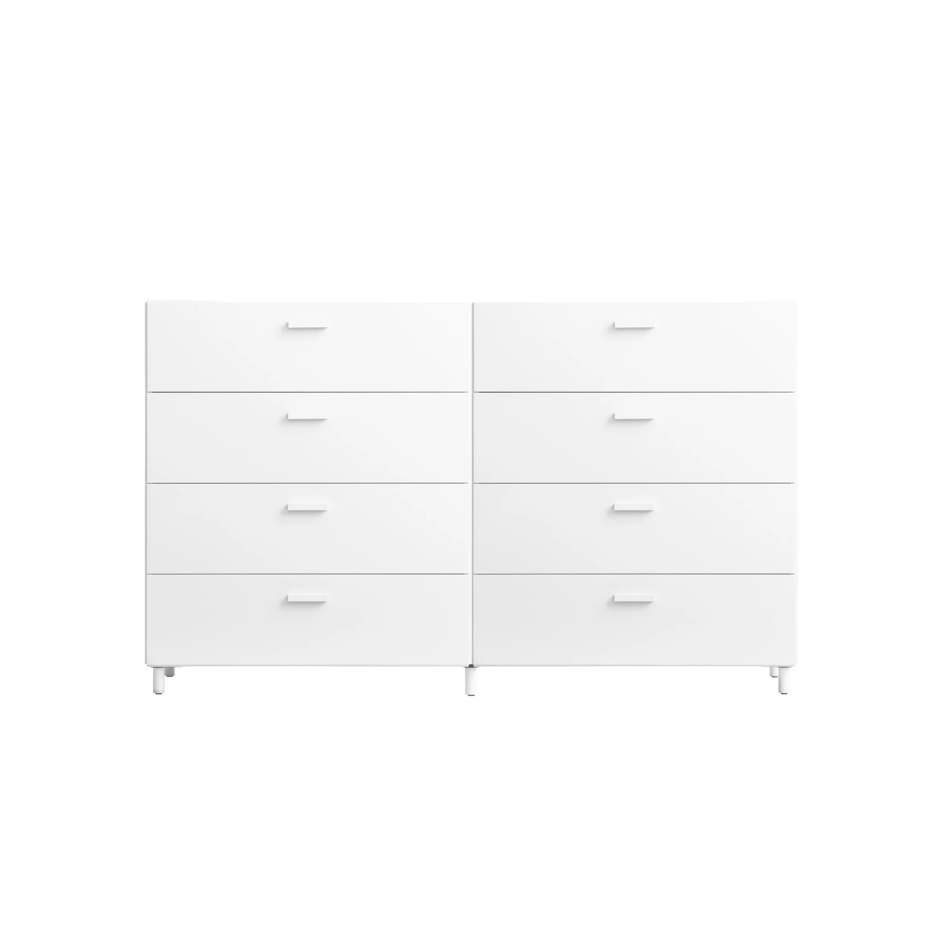 Two wide Relief drawers with legs White - image 5