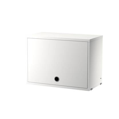Cabinet with flip door - W58 x D30 x H42, White - image 3